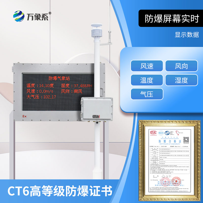 防爆工業小型氣象站：防爆小站，大氣象